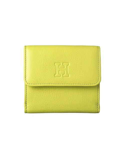 二つ折り財布 財布 「センプレ」二つ折り財布 レザー ウォレット 本革（商品番号：P25-50704） レディースの画像