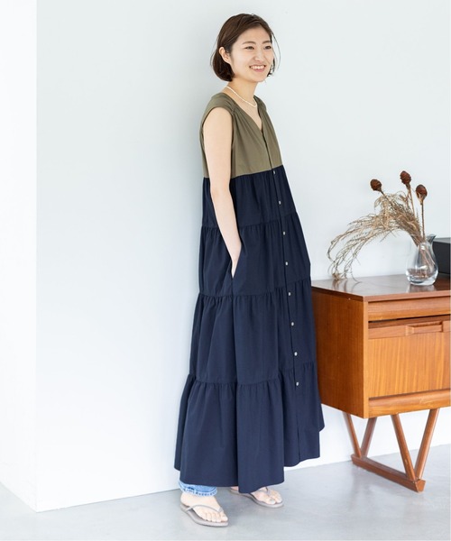 超大特価 ワンピース ブロックカラー ティアードワンピース 格安人気 Mobile Scotturb Com