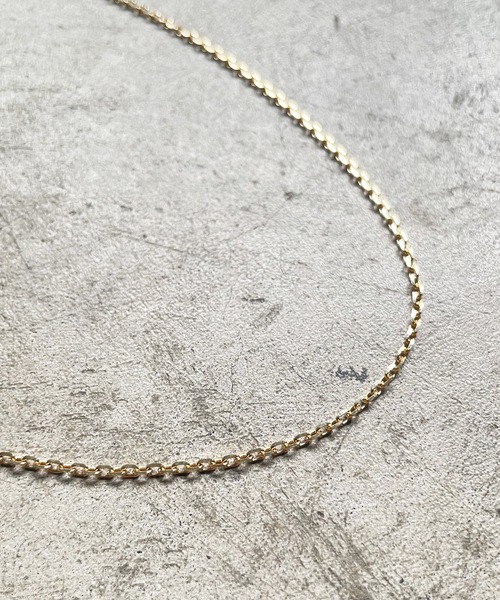 アクセサリー 18k necklace 40cm Magine ネックレス K18 GOLD CUT AZUKI CHAIN NECKLACE(L) 40cm