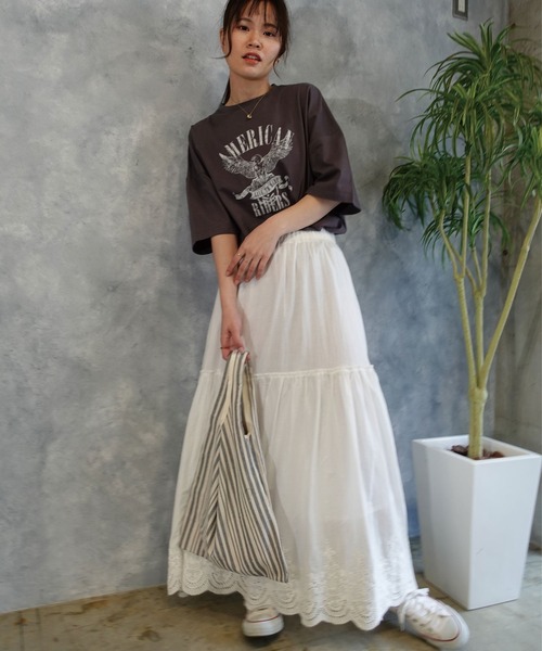 CORNERS tシャツ イーグルプリントTシャツ レディース メンズ