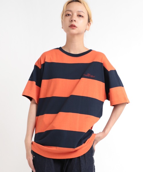 tシャツ M1939 ワイドボーダーＢＩＧ　Ｔ レディース