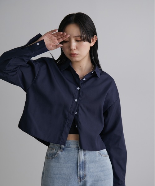 アンドマリーハート蝶ホワイト 半袖クロップドTシャツ2枚セット Aunt Marie's（アントマリーズ）の「ハーフスリーブシャーリング