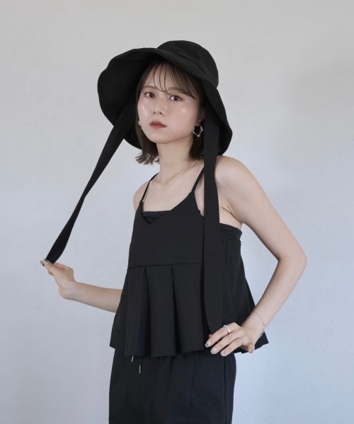 Reurie' 帽子 ハット リボンバケットハット / ribbon bucket hat