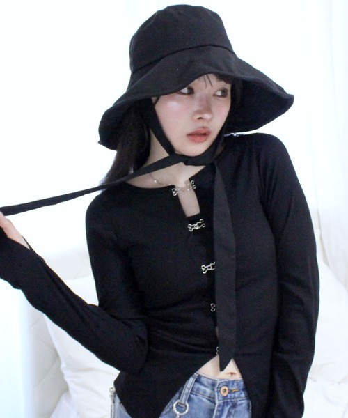 Reurie'（レウリィ） 帽子 ハット 紫外線カット リボンバケットハット