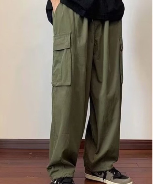 新品 PWCIRCULUS M 裾2WAY ヘムスピンドル ワイド カーゴパンツ
