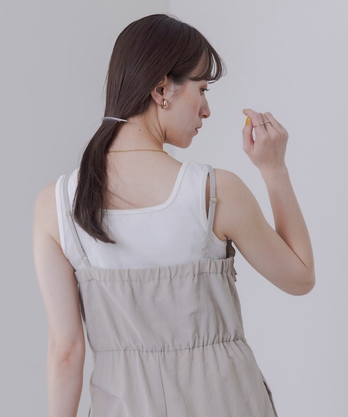 VIVIENNE TAM タンクトップ サイズ0 VIVIENNE TAM Front Floral Embroidery Tank Top & Skirt Black
