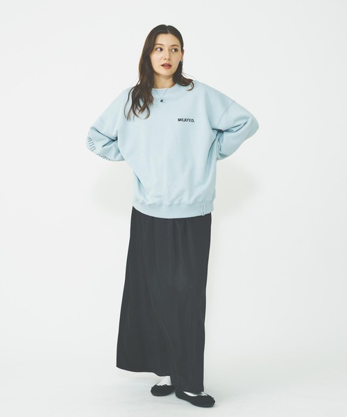 トレーナー スウェット STENCIL LOGO BASIC SWEAT TOP レディース メンズ MILKFED. トレーナー スウェット STENCIL LOGO BASIC SWEAT TOP