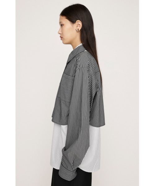 ブラウス シャツ LAYERD STRIPE 2P SH レイヤード ストライプ 2ピー シャツ レディース SLY ブラウス シャツ LAYERD STRIPE 2P SH レイヤード