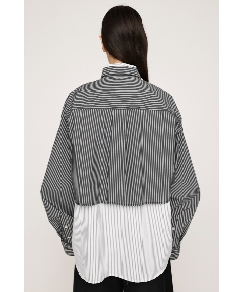 ブラウス シャツ LAYERD STRIPE 2P SH レイヤード ストライプ 2ピー シャツ レディース SLY ブラウス シャツ LAYERD STRIPE 2P SH レイヤード
