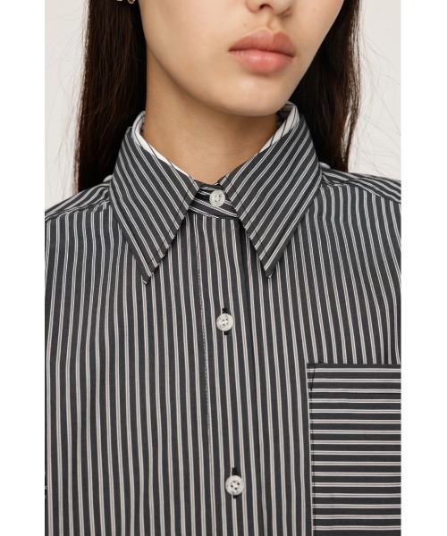 ブラウス シャツ LAYERD STRIPE 2P SH レイヤード ストライプ 2ピー シャツ レディース SLY ブラウス シャツ LAYERD STRIPE 2P SH レイヤード