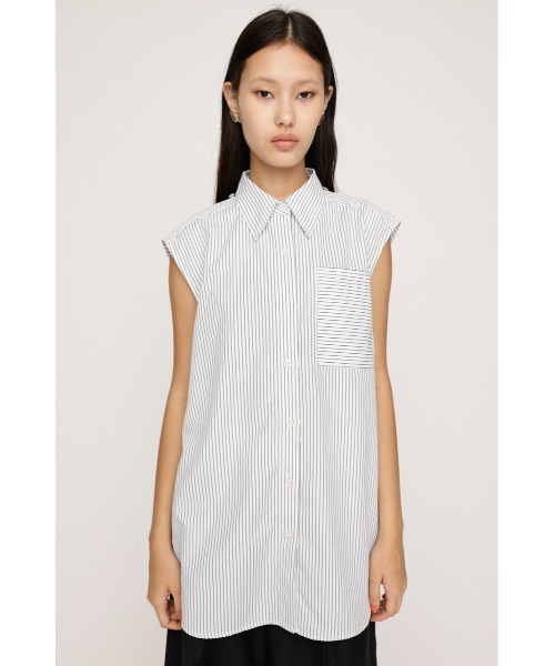 ブラウス シャツ LAYERD STRIPE 2P SH レイヤード ストライプ 2ピー シャツ レディース SLY ブラウス シャツ LAYERD STRIPE 2P SH レイヤード