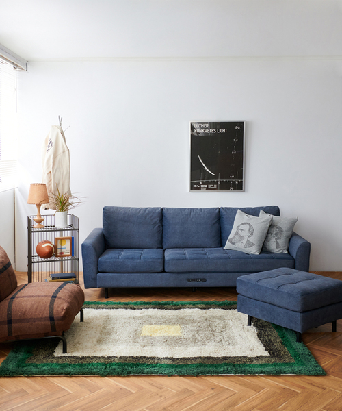 journal standard Furniture オットマン PSF OTTOMAN BLUE GRAY ピーエスエフ オットマン（ソファ