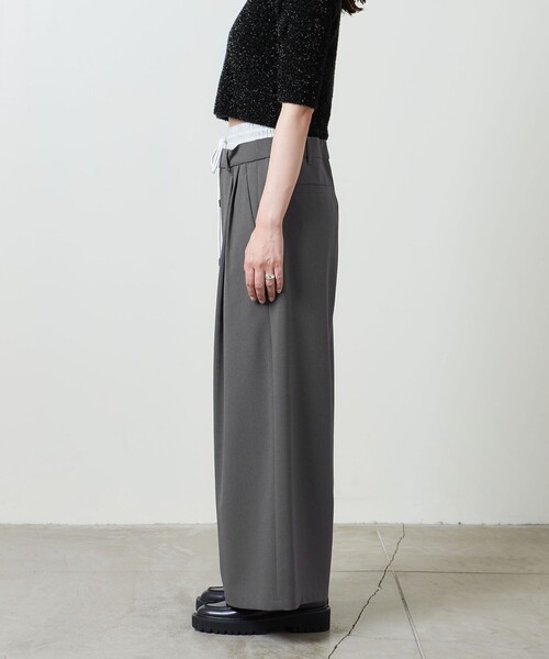 パンツ 「MARW UNITED ARROWS」ドロスト レイヤード パンツ レディース 