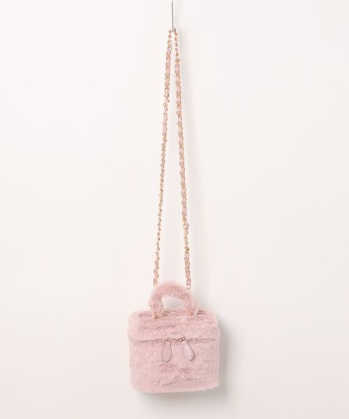ピンクファーショルダーバッグ フェイクファー 肩掛け ショルダーバッグ Pink ピンク