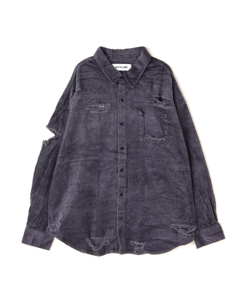 ブラウス シャツ WHITELAND/ホワイトランド/VINTAGE CORDUROY SHIRTS レディース メンズ