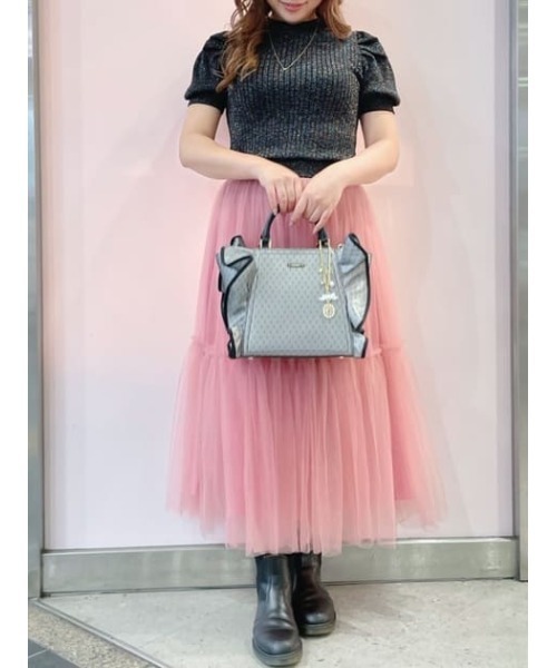 大人気!! SAMANTHAVEGA チュールフリルハンドバッグ（大） SAMANTHAVEGA｜チュールフリルハンドバッグ(大) | Rakuten
