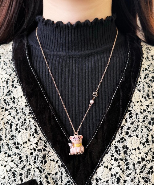 ANNA SUI（アナスイ） ネックレス ミニブタモチーフ ネックレス