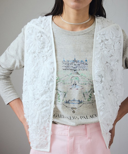 tシャツ パレスガーデンプリントロンT レディース