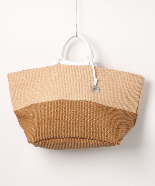 【美品】MARCO MASI　カゴトート　ラフィア×レザー　ベージュ　メッシュ 楽天市場】Marco Masi マルコマージ トートバッグ 春夏 カゴ