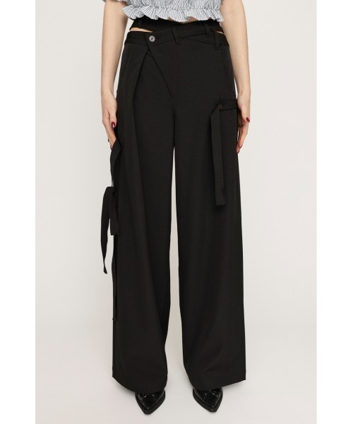 SLY スラックス パンツ OPEN WAIST MANNISH PT オープン