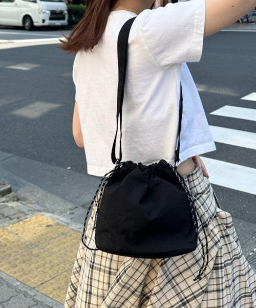 muva■ムーバ クロスボディ 巾着 ショルダーバッグ CL0076 CLEA ショルダーバッグ バッグ ミリタリー巾着ショルダーバッグ