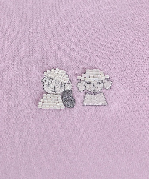 STUDIO PICONE（スタジオピッコーネ） tシャツ ビーズ刺繍冷感プル