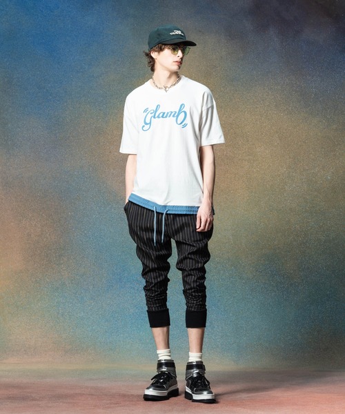 メンズサルエルパンツ（柄：ストライプ）｜ボトムス、パンツ