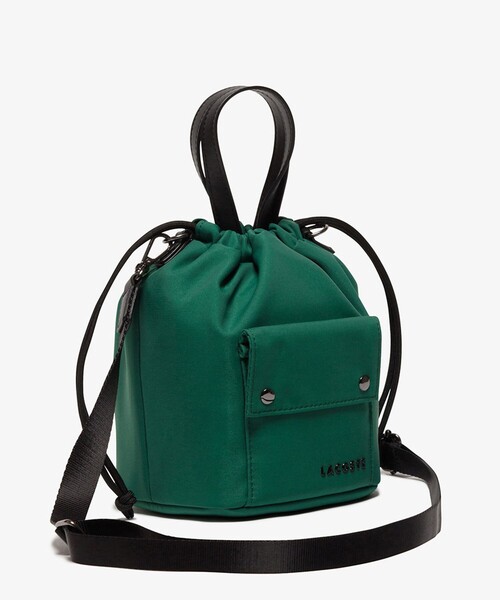 ラコステ LACOSTE クイーポ クロックストッパー巾着バッグ