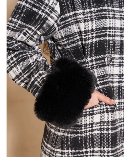 「Darich」 ノーカラーコート FREE ピンク レディース_画像8