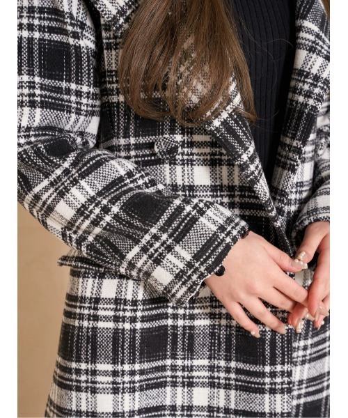 「Darich」 ノーカラーコート FREE ピンク レディース_画像9