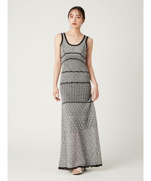 FRAY I.D ワンピース レースアップ2wayニットタンクドレス