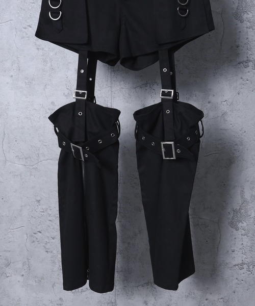 Amilige パンツ レッグウォーマー付きショートパンツ レディース