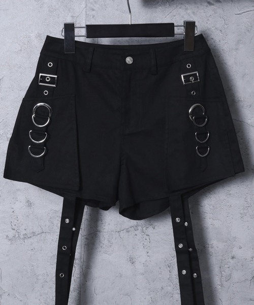 Amilige パンツ レッグウォーマー付きショートパンツ レディース