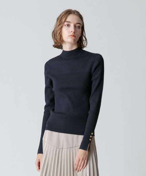 「allureville」 長袖ニット 2 ネイビー レディース