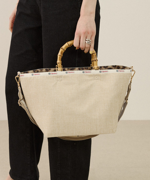 レスポートサック　バンブーMサイズ LeSportsac トートバッグ MED BAMBOO TOTE W/ST エクリュムーン