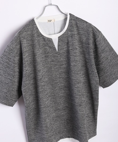 フェイクツーピースレイヤード オーバーサイズTシャツ 4080705 楽天市場】Tシャツ メンズ ドライ 吸汗速乾 接触冷感 フェイク