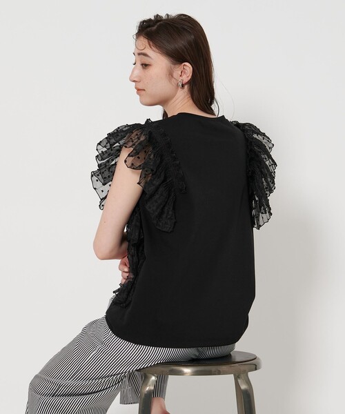 ユナイテッドアローズ　フリルTシャツ UNITED ARROWS｜フロントフリル ブラウス | Rakuten Fashion