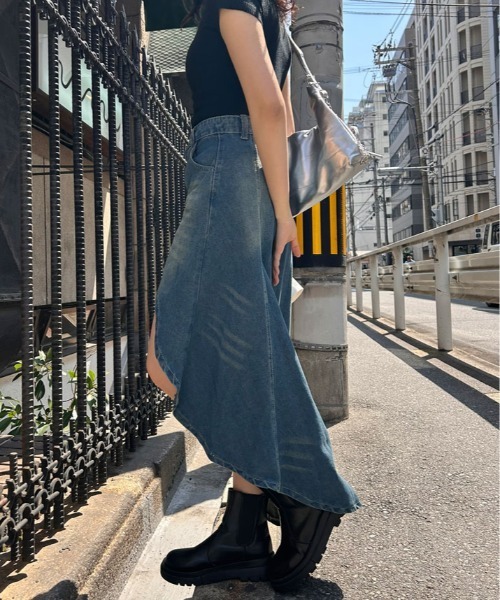 デニムスカート フィッシュテール デニム スカート : ZOZOTOWN Yahoo