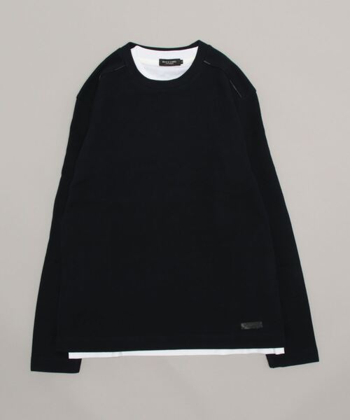 BLACK LABEL CRESTBRIDGE 長袖Tシャツ M 希望価格価格品 BLACK LABEL CRESTBRIDGE 「BLACK CRESTBRIDGE」 長袖Tシャツ L