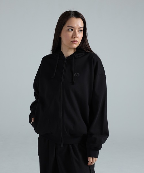パーカー Y-3 BRUSHED TERRY ZIP HOODIE メンズ レディースの画像