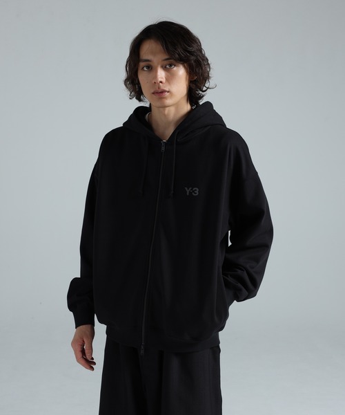 パーカー Y-3 BRUSHED TERRY ZIP HOODIE メンズ レディースの画像