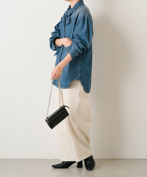 「COLLAGE GALLARDAGALANTE」 長袖ブラウス FREE ブルー レディース COLLAGE GALLARDAGALANTE 「COLLAGE GALLARDAGALANTE」 長袖