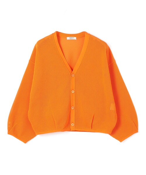 【MACPHEE】コットンメッシュ Vネックカーディガン MACPHEE カーディガン コットンメッシュ Vネックカーディガン