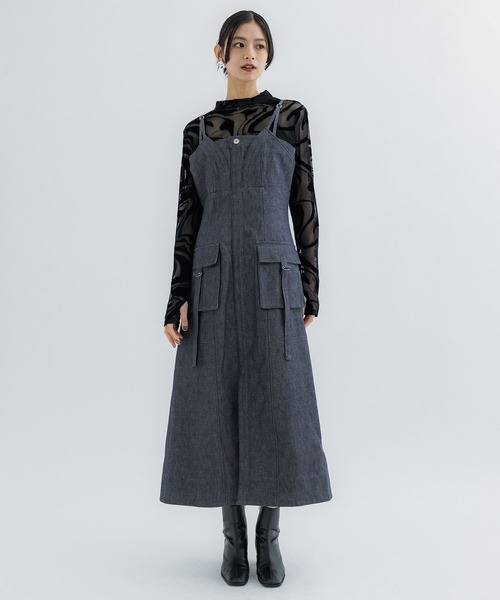 UNITED TOKYO 「UNITED TOKYO」 サロペットスカート 2 ブルー