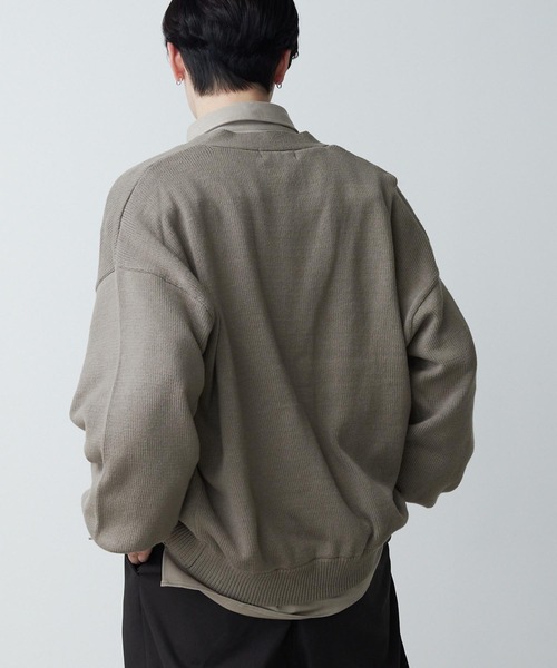 CLEL 「CLEL」 ニットカーディガン S チャコールグレー メンズ