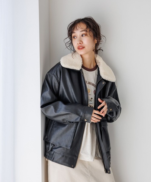 niko and…（ニコアンド） ブルゾン FREE ブラック レディース