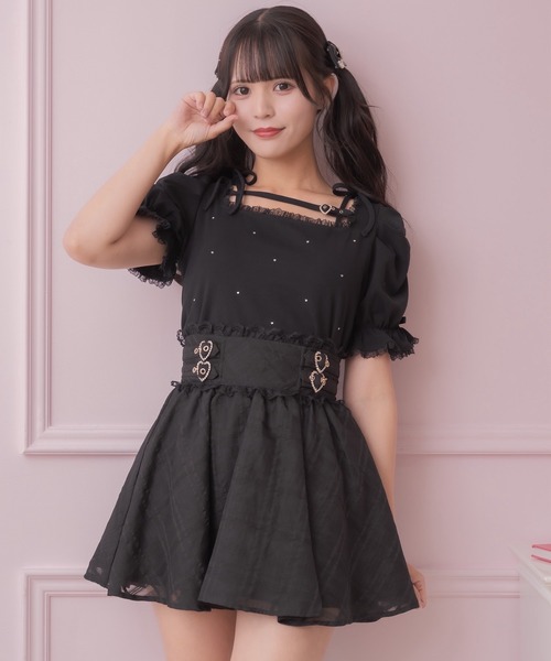 ROJITA（ロジータ） tシャツ デコルテベルトデザイントップス