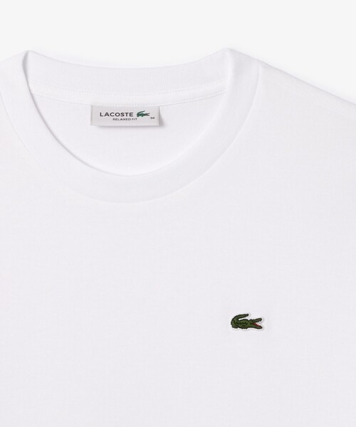 「LACOSTE」 半袖Tシャツ 36 ホワイト レディース