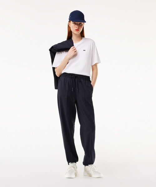 「LACOSTE」 半袖Tシャツ 36 ホワイト レディース