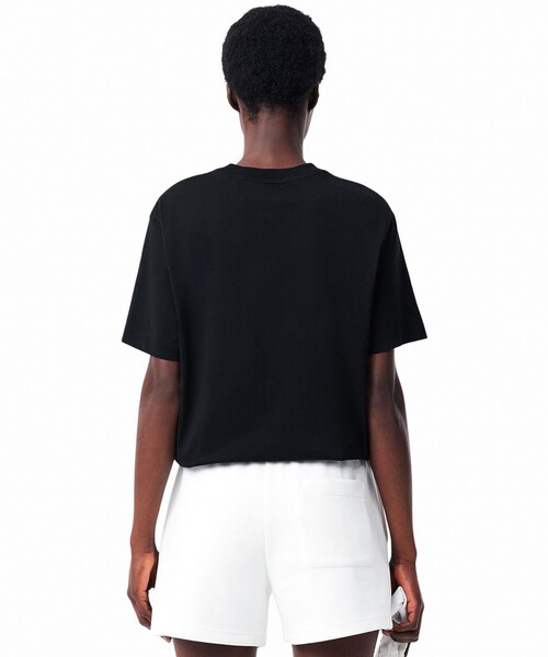 「LACOSTE」 半袖Tシャツ 36 ホワイト レディース